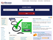 Tablet Screenshot of getdegrees.com